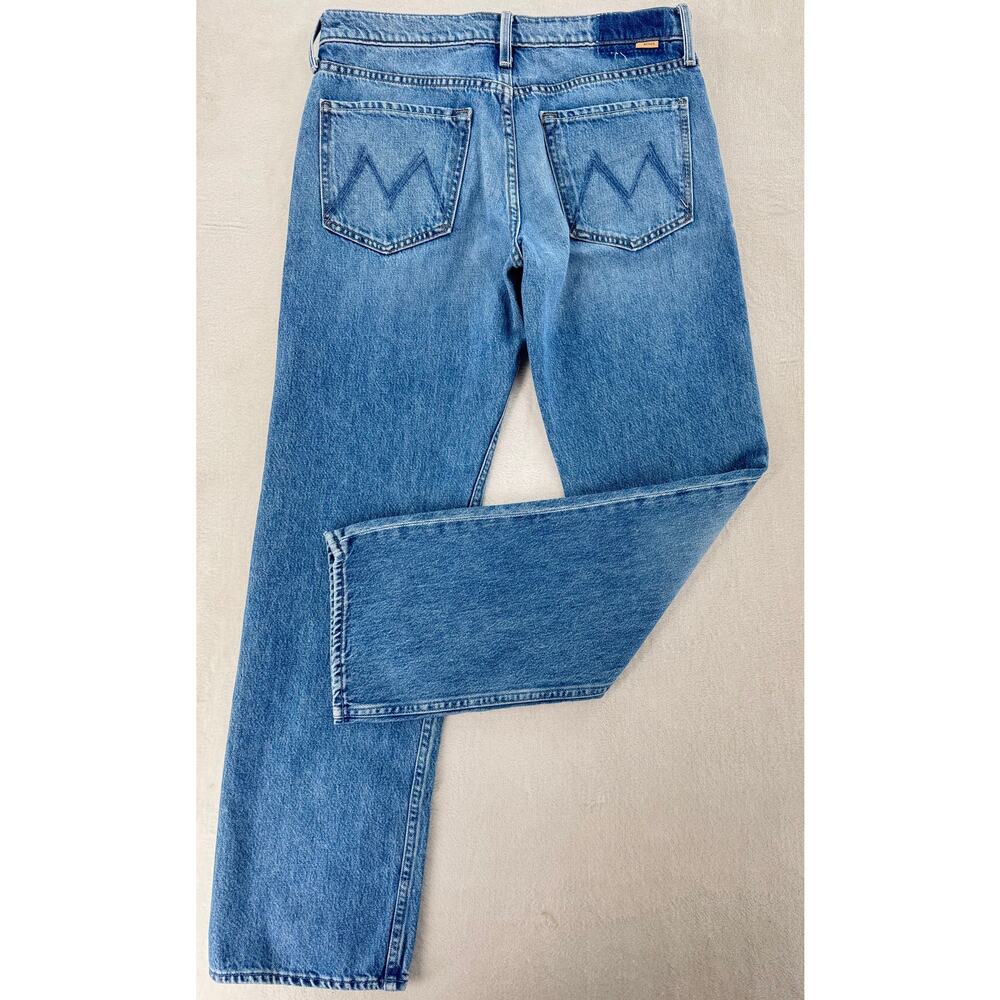 Mother Jeans Smarty Pants Skimp Mid Rise Straight 100% Cotton Knee High 28 - Picture 3 of 10